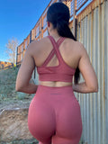 Breathe Sports Bra- Blush