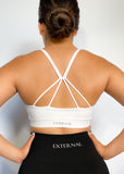 Running Spots Bra - White