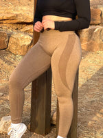 Seamless Contour Leggings - Coffee